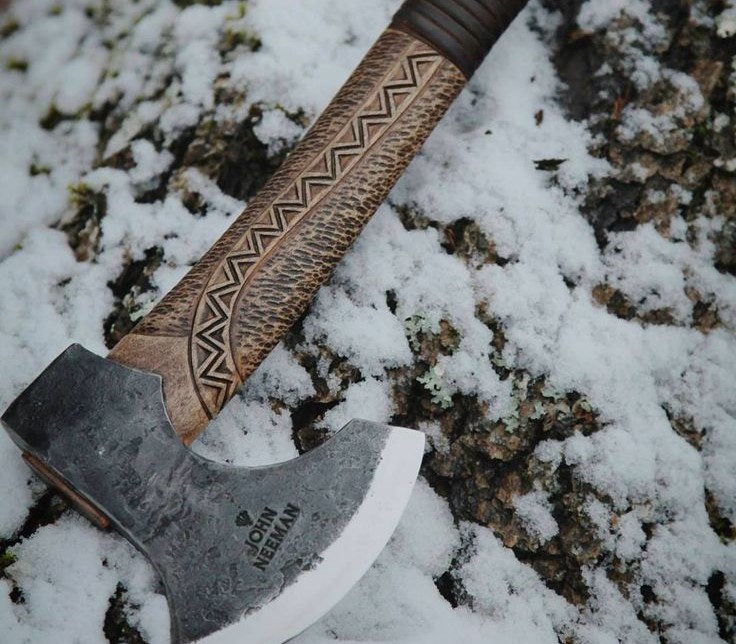 cut ice with axe