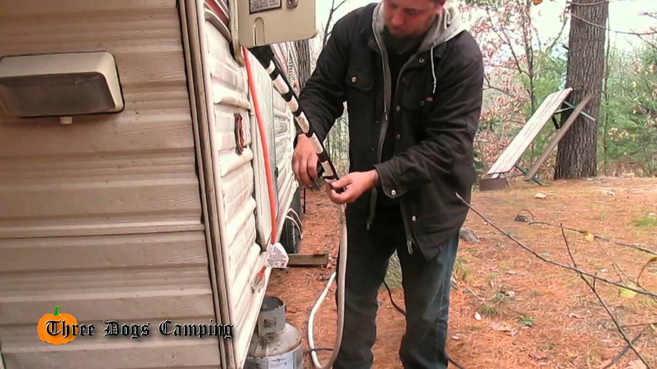 how to heat tape RV water hose
