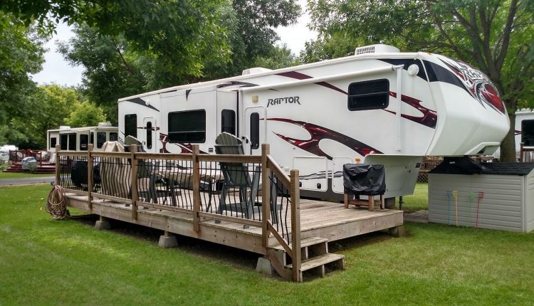 how to build a portable deck for rv