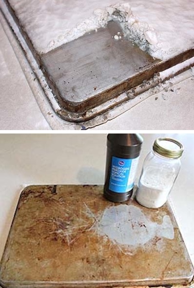 cleaning hacks cookie sheets
