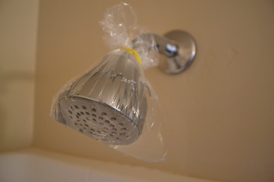 cleaning hacks shower head