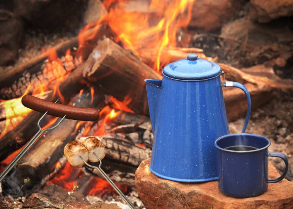 make coffee while camping
